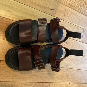Dr. Martens - Brown Gryphon Sandals - Size 6- GUD